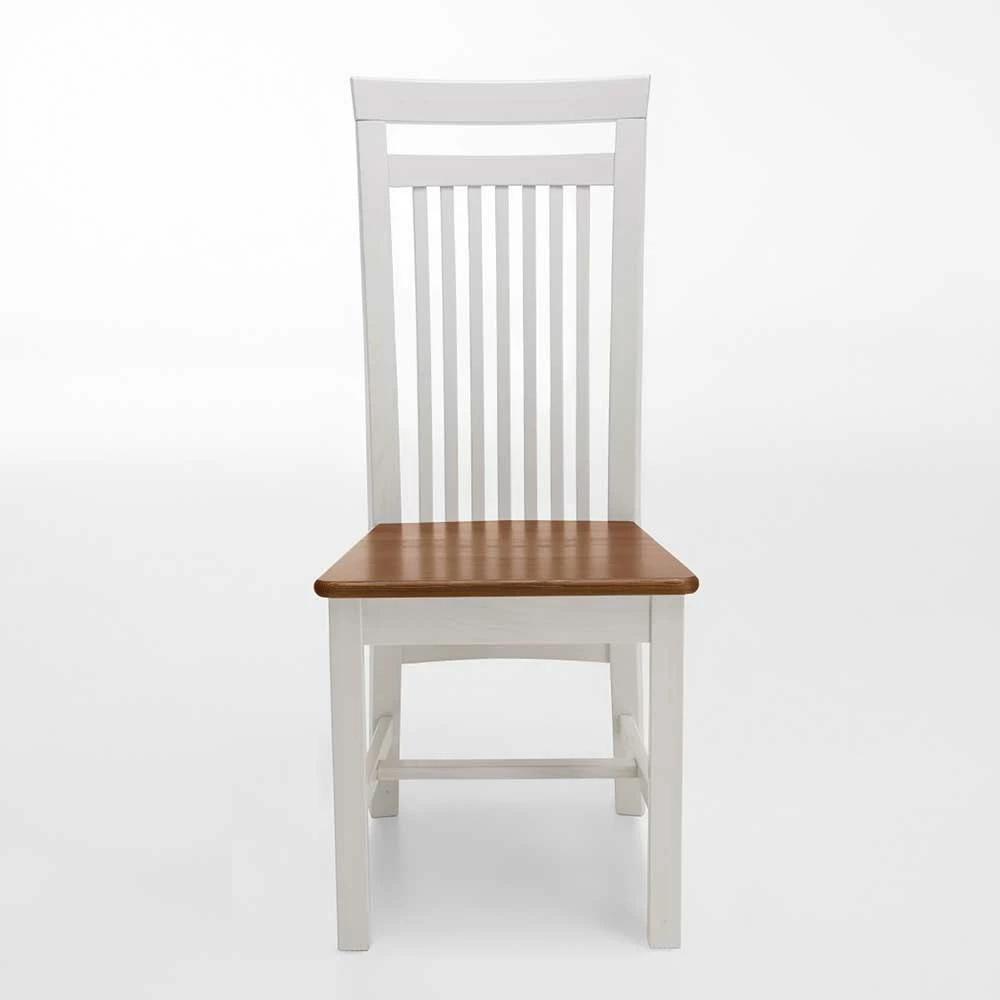 Esstischstuhl Set Cioara im Landhausstil (2er Set) Esstischstuhl Set Cioara Im Landhausstil (2er Set) -Dariana shop esstischstuhl set landhausstil weiss braun kiefer massiv cioara 01