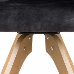 Esszimmer Armlehnstuhl Drehbar - Taly (2er Set) -Dariana shop esszimmer armlehnstuhl drehbar in anthrazit velours taly 05