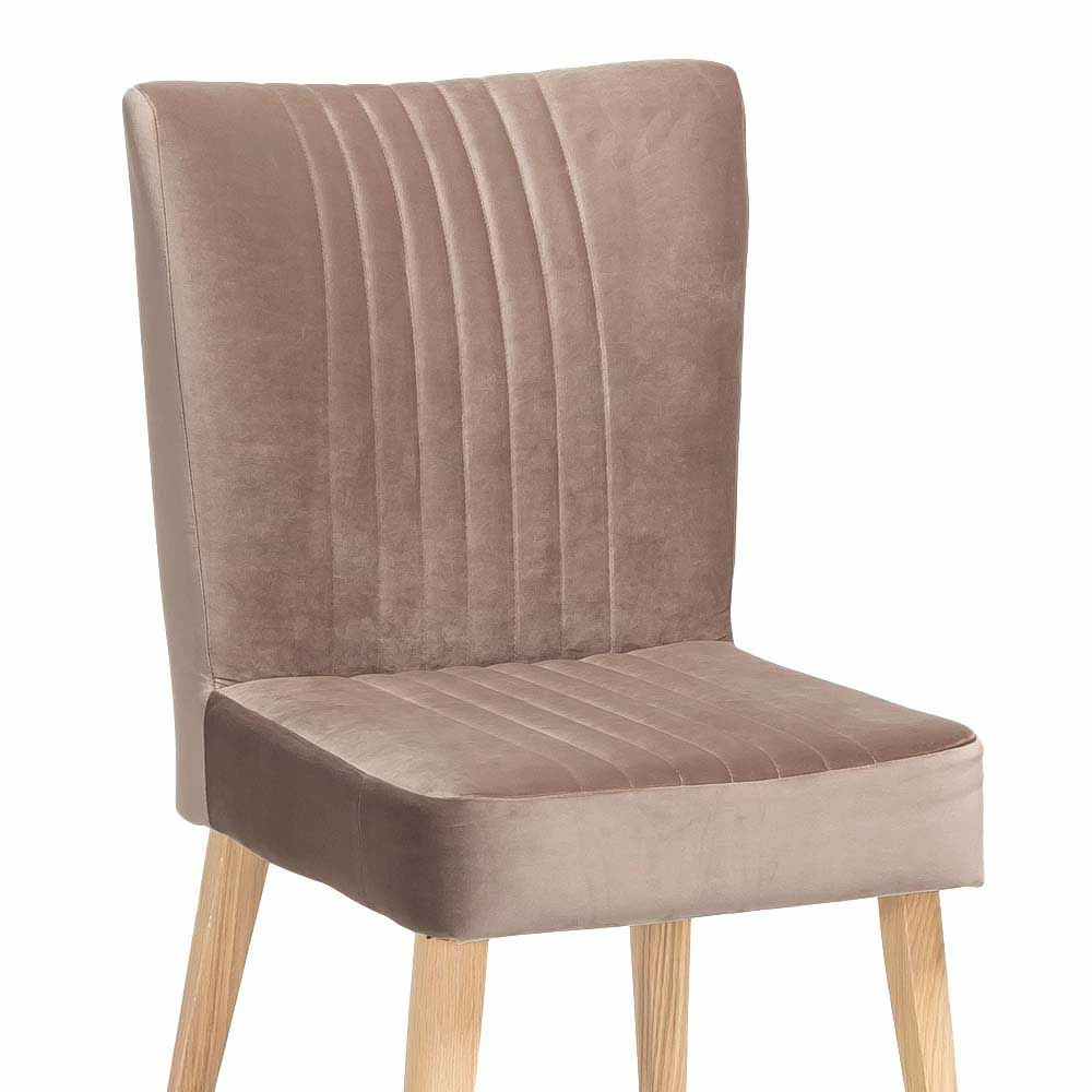 Esszimmer Polsterstuhl Kalinca In Velours Taupe 7 Esszimmer Polsterstuhl Kalinca In Velours Taupe – Bild 5