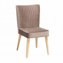 Esszimmer Polsterstuhl Kalinca In Velours Taupe
