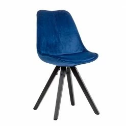 Esszimmer Samtstuhl In Blau - Dariana (2er Set)