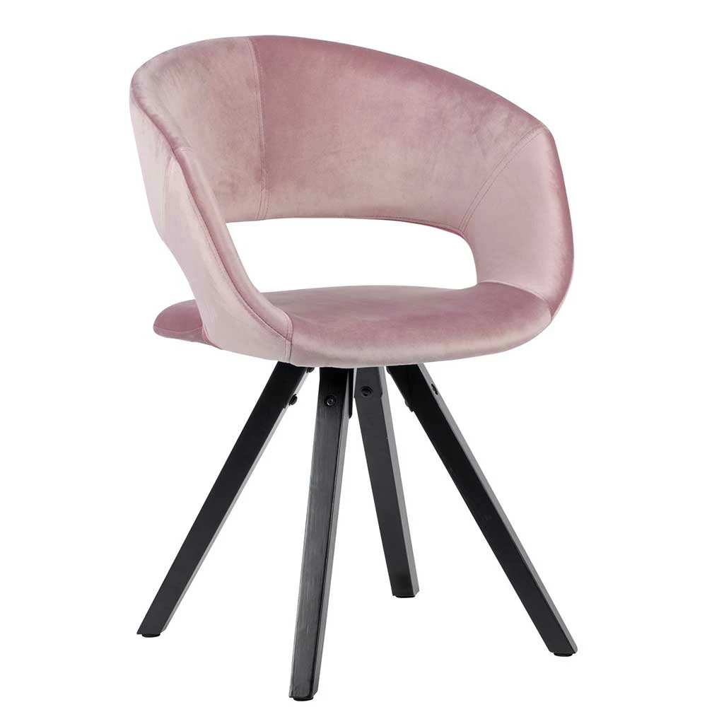 Esszimmer Samtstuhl In Rosa - Savane