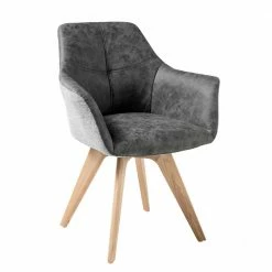 Esszimmer Sessel Stuhl In Grau - Baranoma (2er Set)