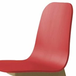 Esszimmer Stuhl In Rot & Buche - Yusephia -Dariana shop esszimmer stuhl in rot buche lackiert mit holzgestell yusephia 02