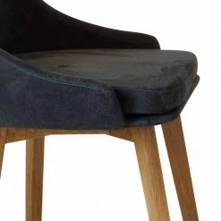 Esszimmer Stuhl In Schwarz Microfaser Nicuda Mit Beinen Aus Wildeiche 5 Esszimmer Stuhl In Schwarz Microfaser Nicuda Mit Beinen Aus Wildeiche -Dariana shop esszimmer stuhl in schwarz microfaser mit beinen aus wildeiche nicuda 03