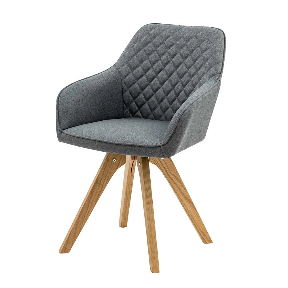 Esszimmer Tischsessel In Grau - Izmael (2er Set) - Image 2