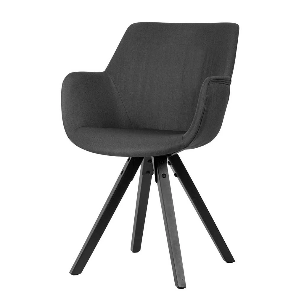 Esszimmer Tischsessel In Schwarz - Heraklion (2er Set)