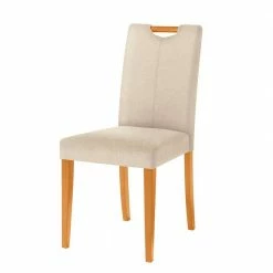 Esszimmerstühle In Creme & Natur - Sunhide (2er Set)