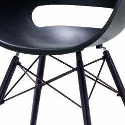 Esszimmerstühle In Schwarz Kunststoff - Lissanah (4er Set) 6 Esszimmerstühle In Schwarz Kunststoff - Lissanah (4er Set) -Dariana shop esszimmerstuehle in schwarz kunststoff buche massivholz lissanah 04