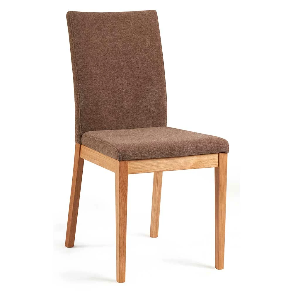 Esszimmerstuhl aus Webstoff in Braun - Virds Esszimmerstuhl Aus Webstoff In Braun - Virds -Dariana shop esszimmerstuhl aus webstoff in braun und wildeiche massivholz in natur virds 01