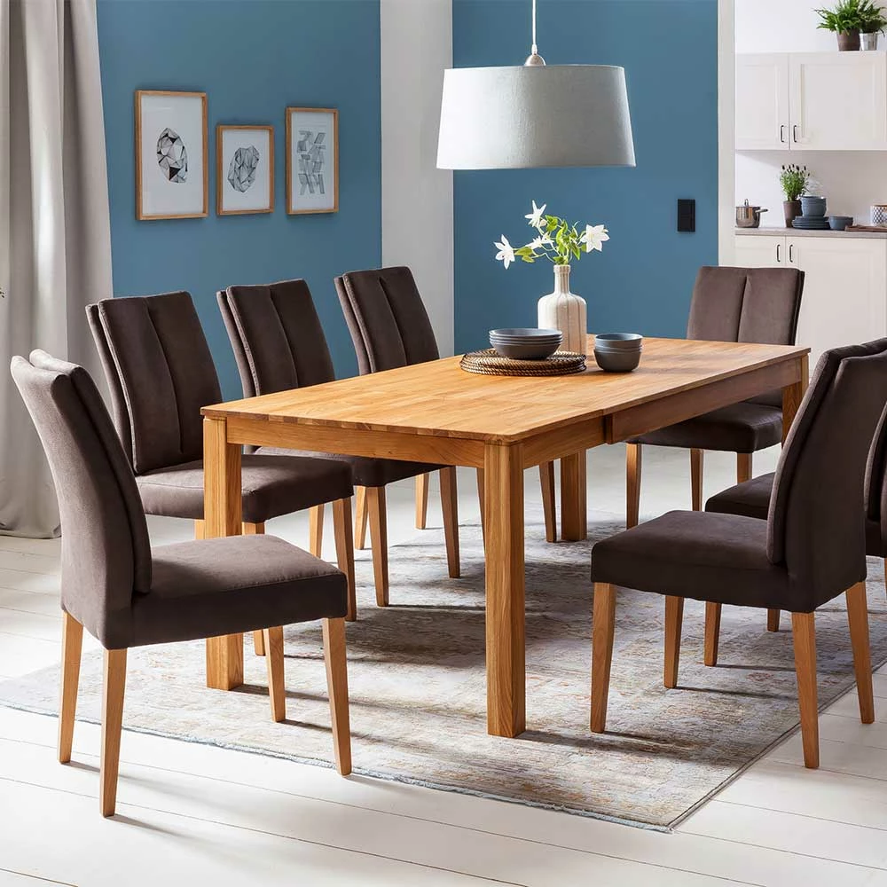 Esszimmerstuhl Gepolstert In Dunkelbraun - Cadama - Image 6