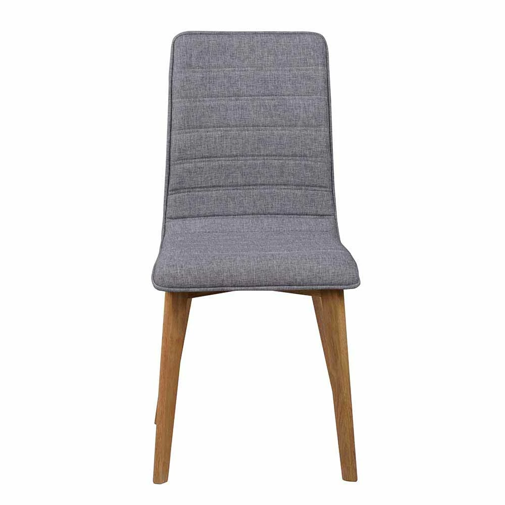 Esszimmerstuhl In Grau & Natur - Duno (2er Set) - Image 2