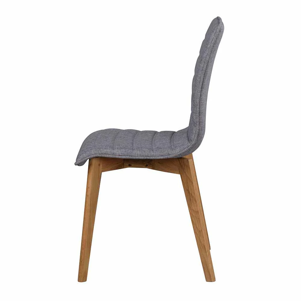 Esszimmerstuhl In Grau & Natur - Duno (2er Set) - Image 4