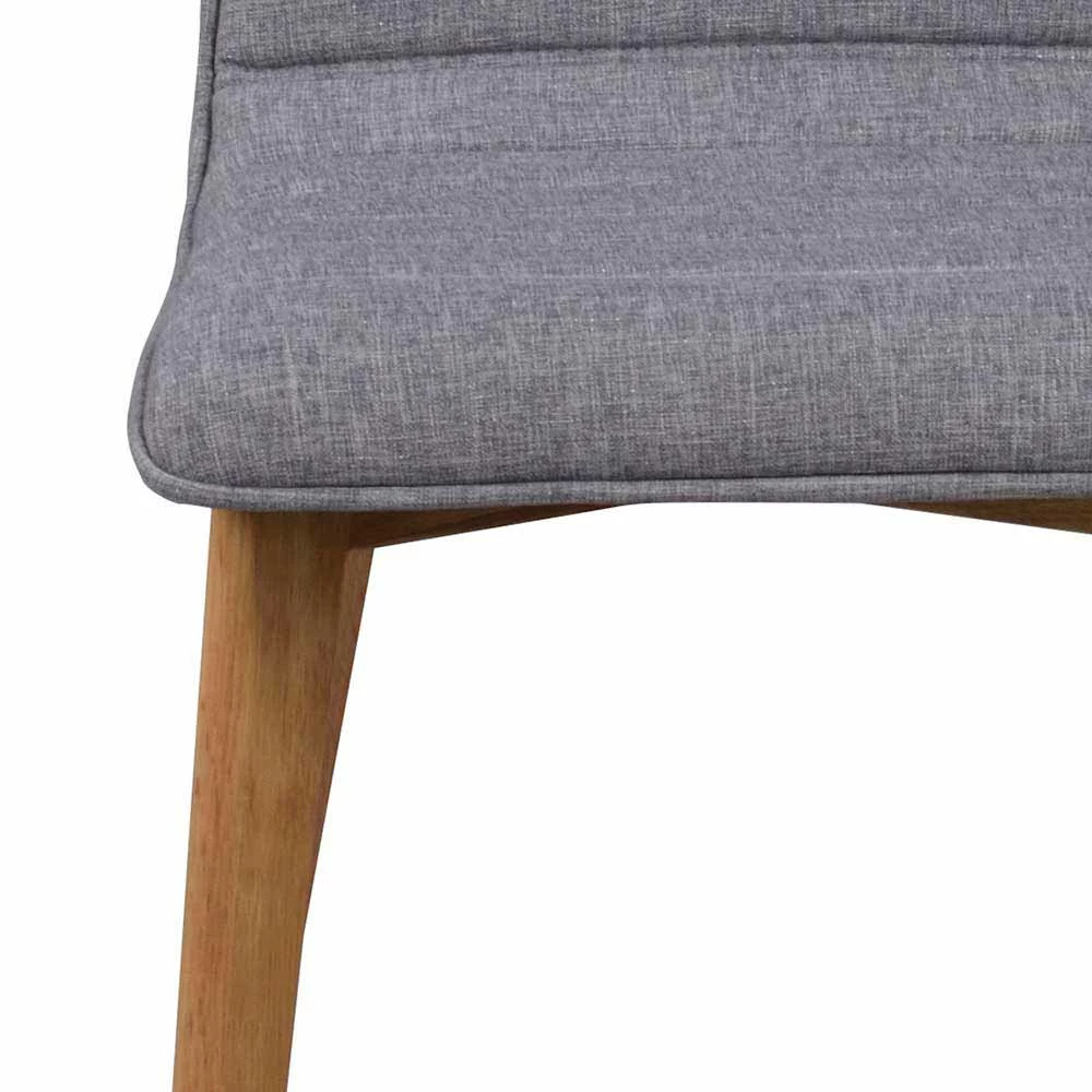 Esszimmerstuhl In Grau & Natur - Duno (2er Set) - Image 6