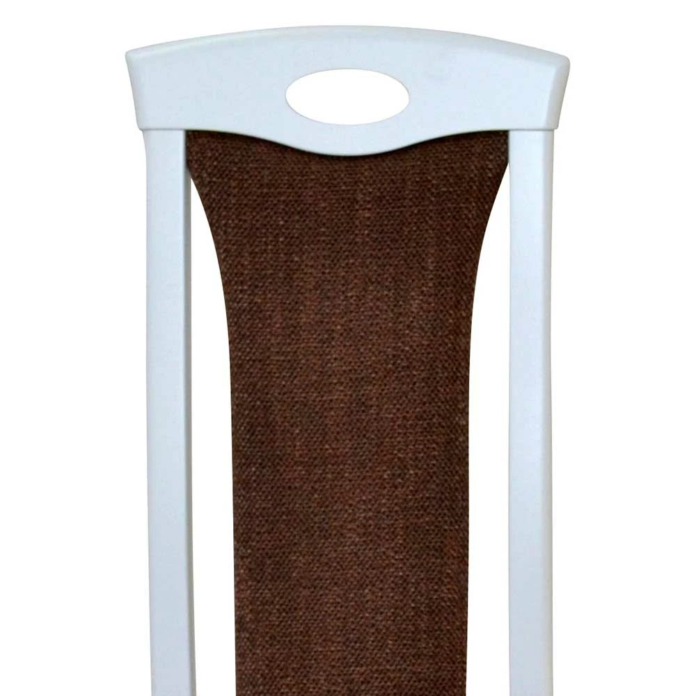 Esszimmerstuhl in Weiß & Braun - Bacanova (2er Set) Esszimmerstuhl In Weiß & Braun - Bacanova (2er Set) -Dariana shop esszimmerstuhl in weiss braun aus holz strukturstoff kunstleder bacanova 03