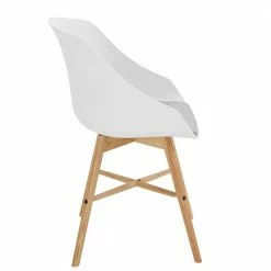 Esszimmerstuhl Schalenstuhl In Weiß - Odyssena (2er Set) -Dariana shop esszimmerstuhl schalenstuhl in weiss und grau skandi odyssena 03