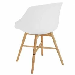 Esszimmerstuhl Schalenstuhl In Weiß - Odyssena (2er Set) -Dariana shop esszimmerstuhl schalenstuhl in weiss und grau skandi odyssena 05