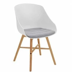 Esszimmerstuhl Schalenstuhl In Weiß - Odyssena (2er Set)