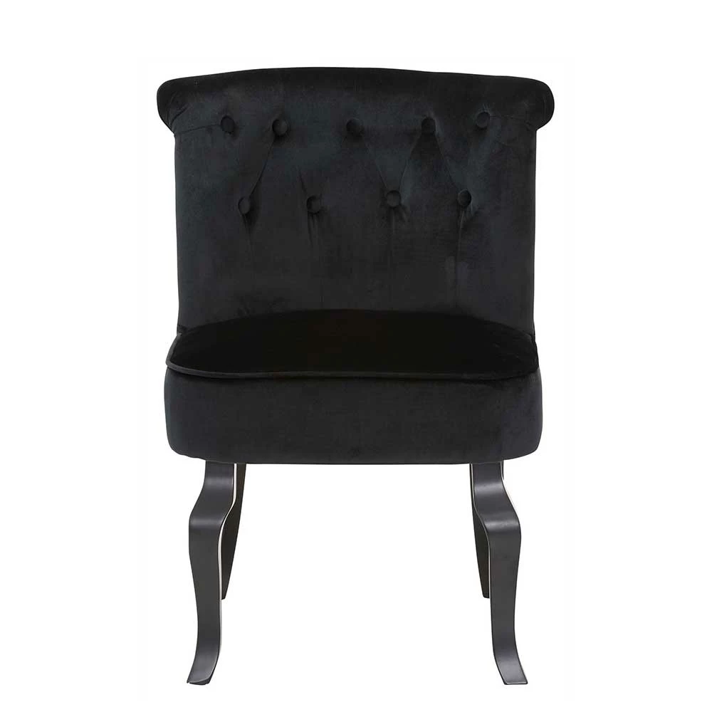 Extravaganter Samt Stuhl Mit 46 Cm Sitzhöhe - Holmes - Image 2