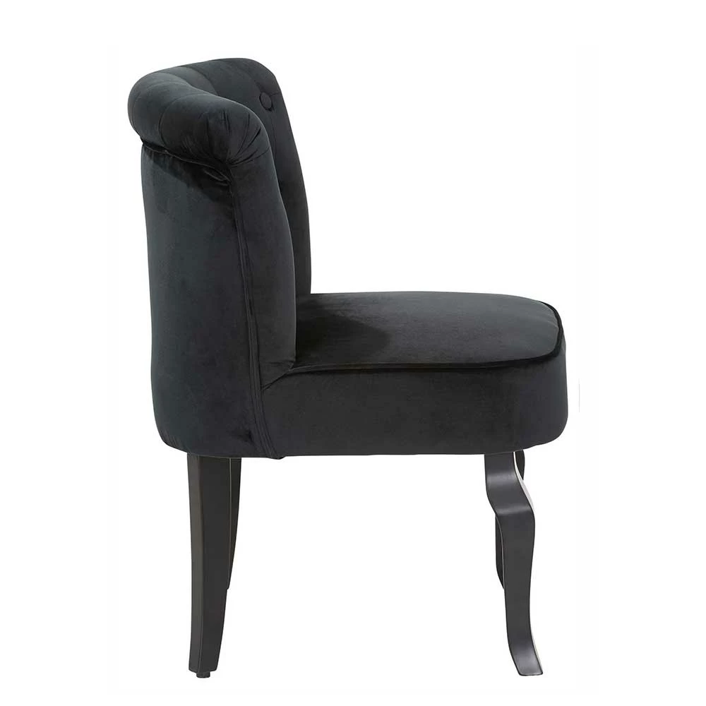 Extravaganter Samt Stuhl Mit 46 Cm Sitzhöhe - Holmes - Image 3