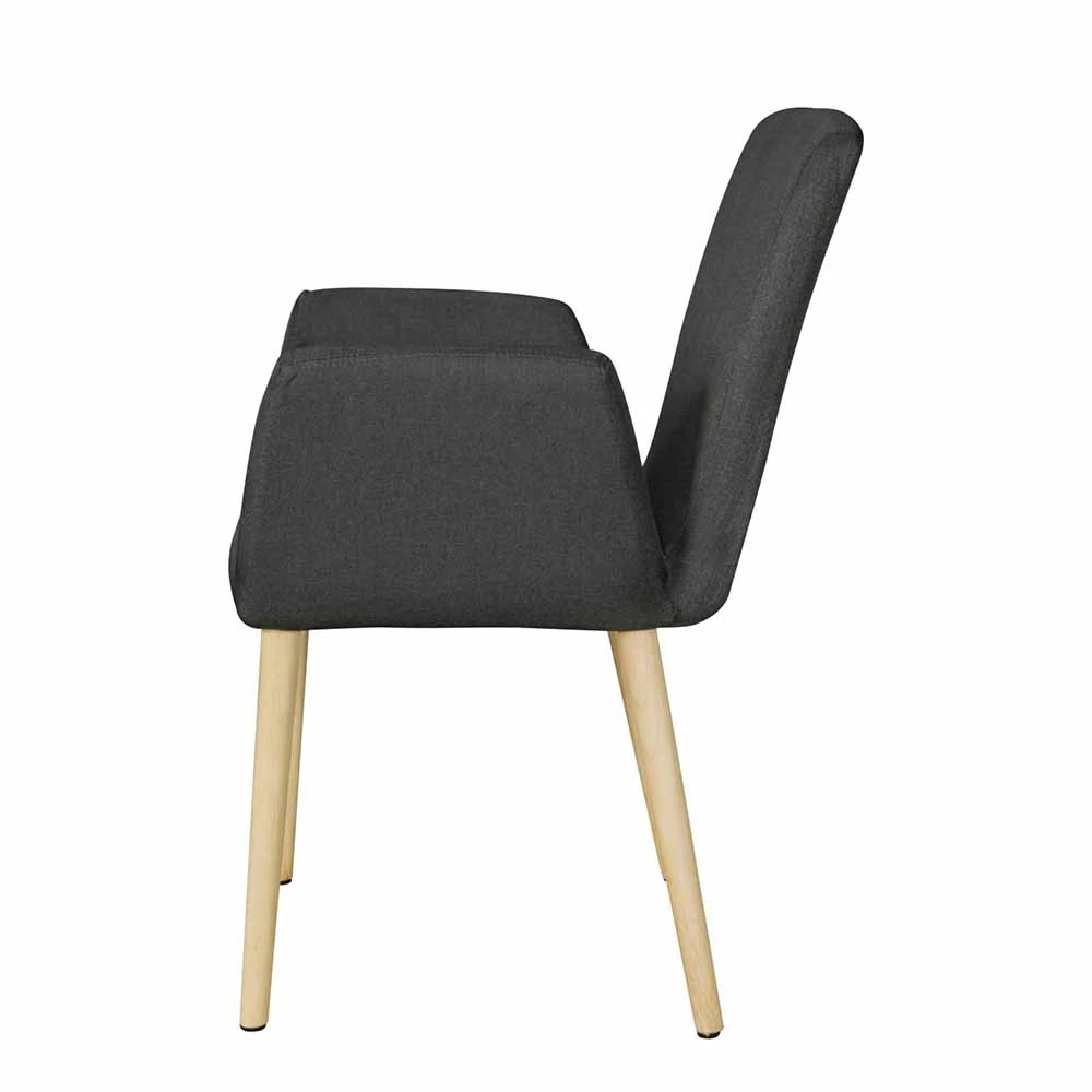 Gepolsterte Retro Stühle Mestecan In Anthrazit (2er Set) - Image 5