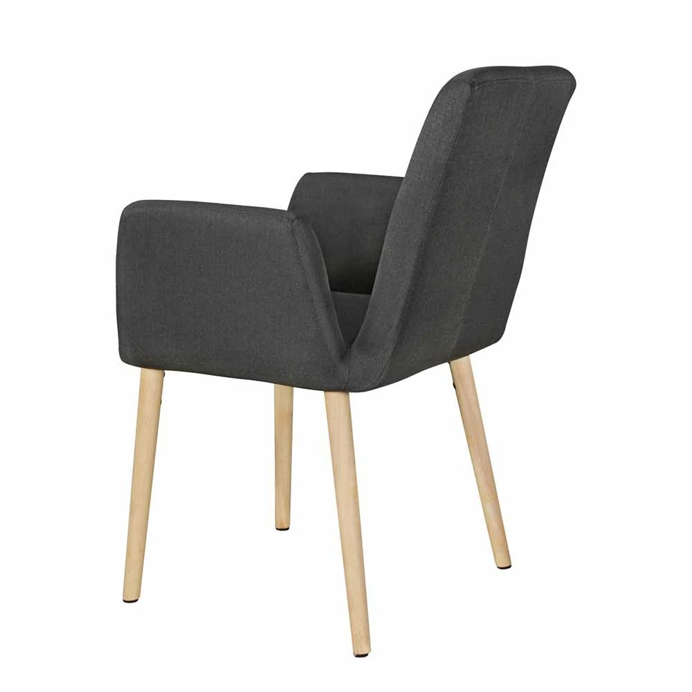 Gepolsterte Retro Stühle Mestecan In Anthrazit (2er Set) - Image 6