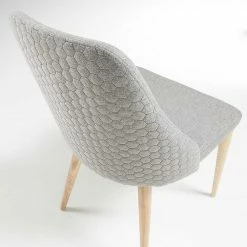 Gepolsterte Stühle In Hellgrau & Esche - Lurianno (6er Set) -Dariana shop gepolsterte stuehle in hellgrau esche aus textil holz lurianno 04