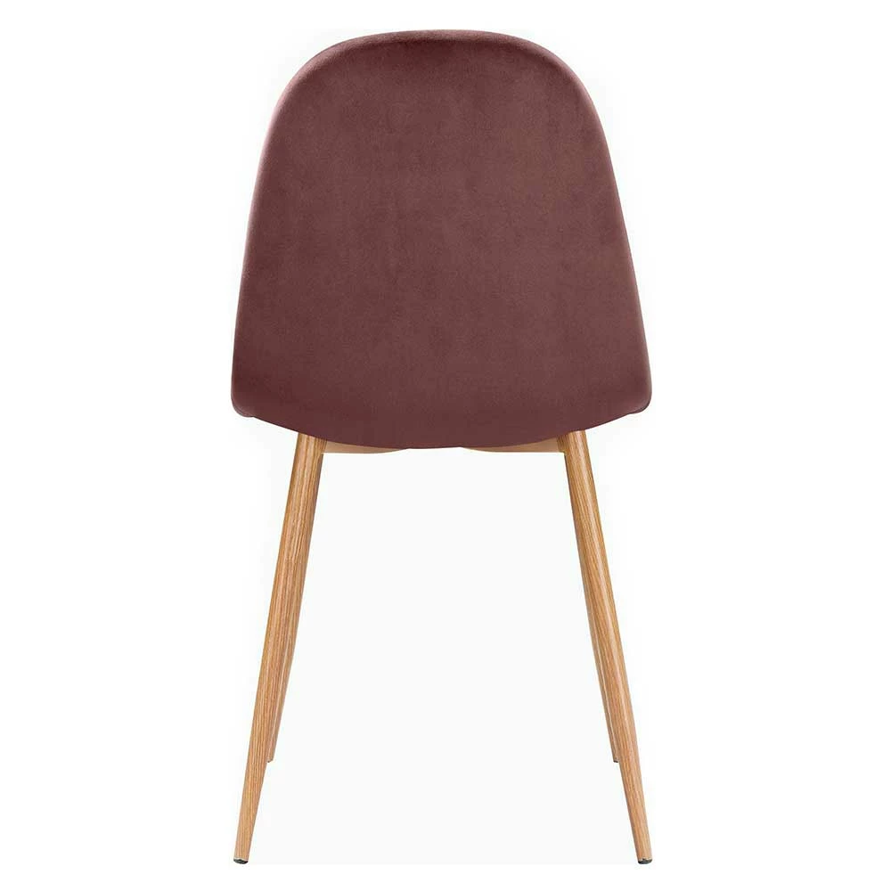 Gepolsterter Schalenstuhl In Rosa Samt - Xantra (2er Set) - Image 4