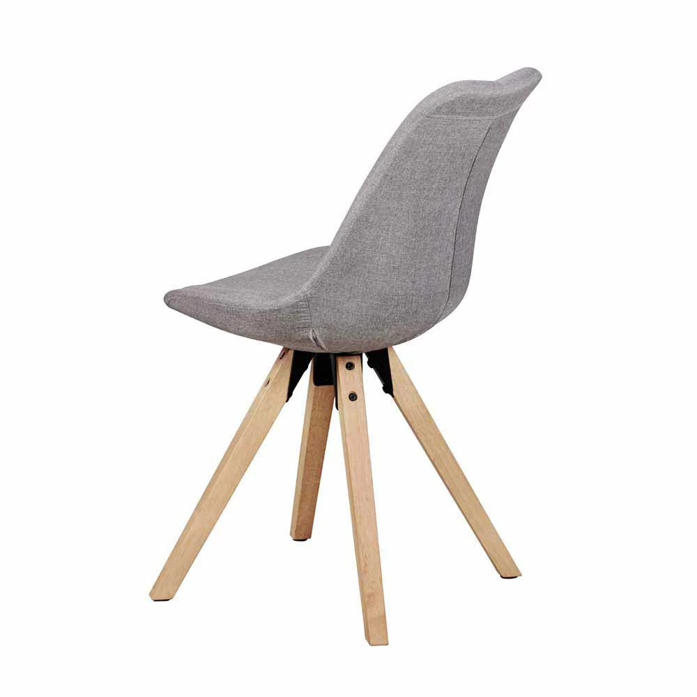 Gepolsterter Schalenstuhl Charisse Mit Stoffbezug (2er Set) - Image 6