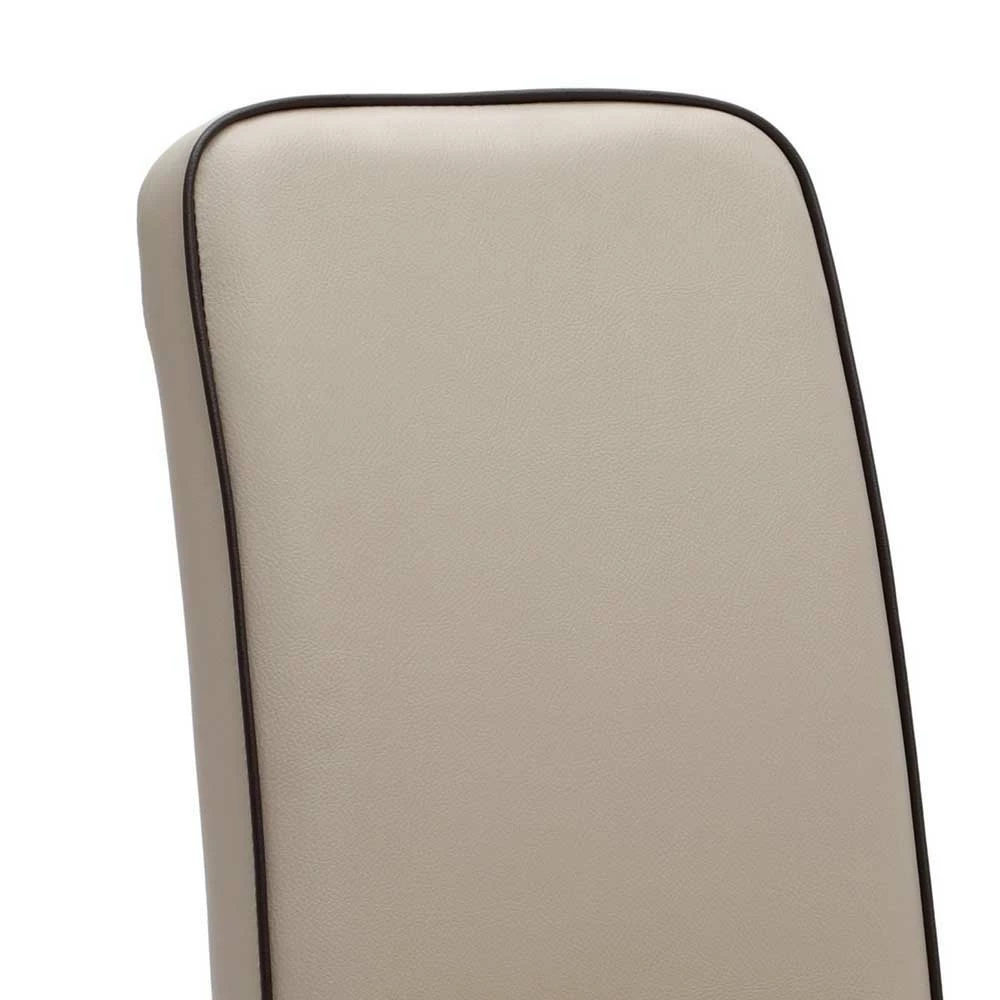 Gepolsterter Stuhl In Creme Flyma Kunstleder (2er Set) - Image 5