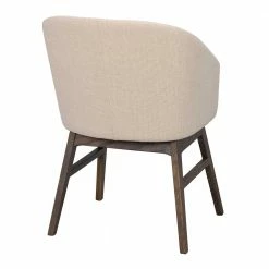 Gerundeter Polsterstuhl In Beige - Relivio (2er Set) -Dariana shop gerundeter polsterstuhl in beige mit eiche gestell in dunkelbraun relivio 04