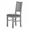 Graue Holzstühle Mit Polstersitz - Nepplan (2er Set) -Dariana shop graue holzstuehle mit polstersitz webstoff nepplan f