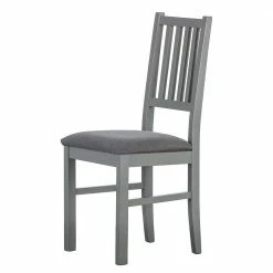 Graue Holzstühle Mit Polstersitz - Nepplan (2er Set)