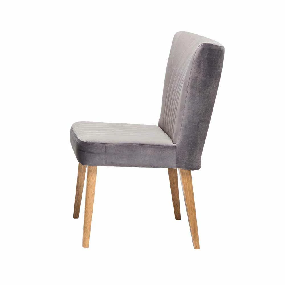 Grauer Polsterstuhl Pyra Im Mid Century Design - Image 3