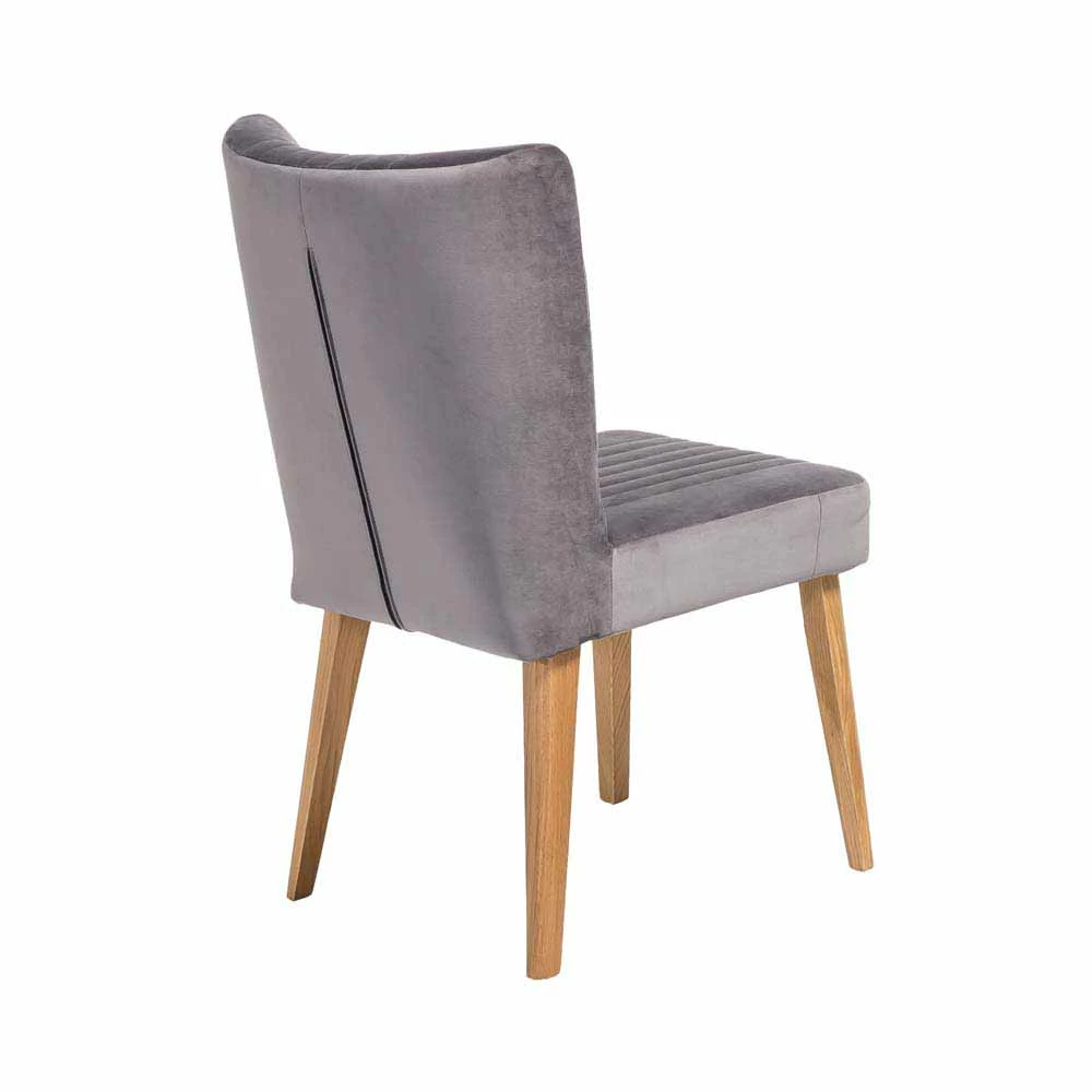 Grauer Polsterstuhl Pyra Im Mid Century Design - Image 4