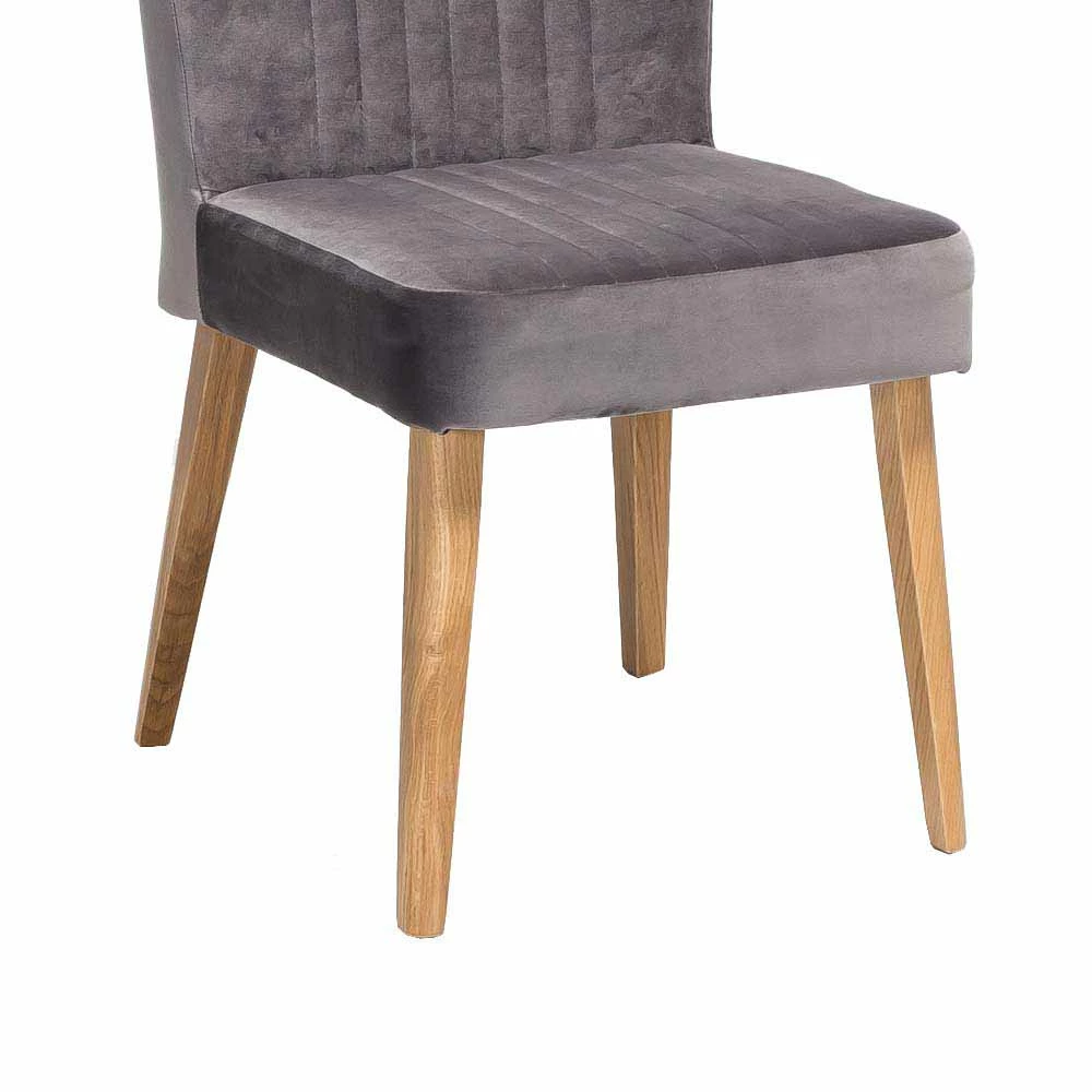 Grauer Polsterstuhl Pyra Im Mid Century Design - Image 6