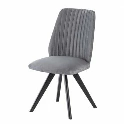 Grauer Polsterstuhl Mit Stoffbezug - Jetta