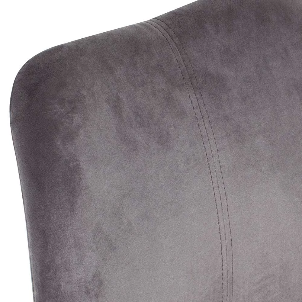 Grauer Schalenstuhl Mit Samtbezug - Bertino (2er Set) - Image 6