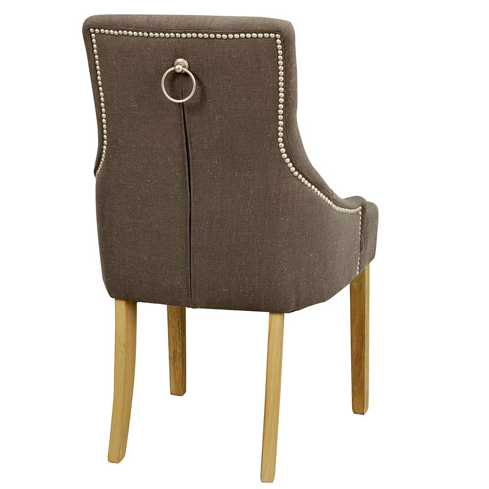 Grauer Stuhl Mit Knopfheftungen - Tyrone (2er Set) - Image 5