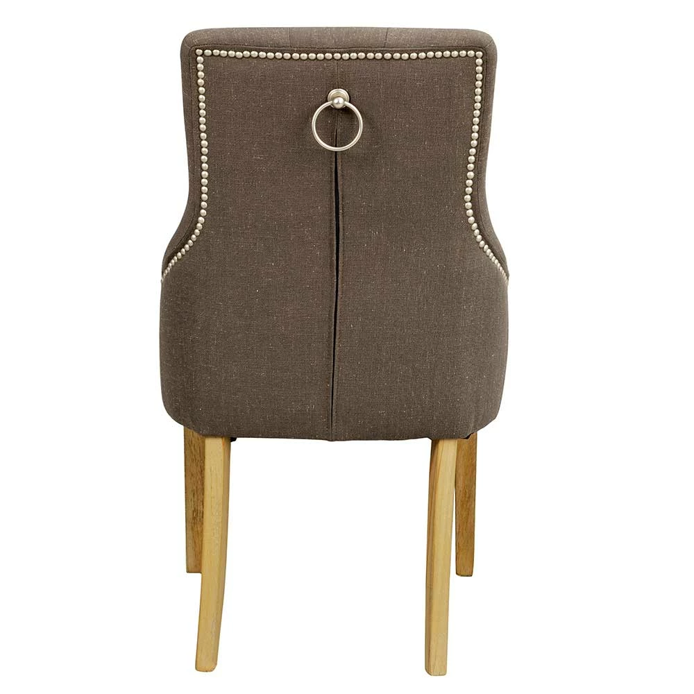 Grauer Stuhl Mit Knopfheftungen - Tyrone (2er Set) - Image 6