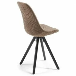 Hellbrauner Microfaser Stuhl Coplin Mit Wabensteppung (4er Set) -Dariana shop hellbrauner microfaser stuhl mit wabensteppung coplin 03