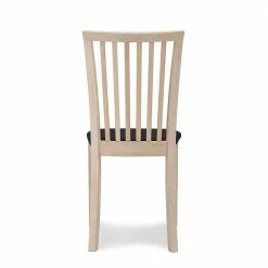 Heller Eiche Stuhl Mit Polstersitz - Bihar (2er Set) -Dariana shop heller eiche stuhl mit polstersitz in schwarz stoff bihar 03