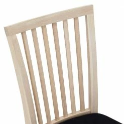 Heller Eiche Stuhl Mit Polstersitz - Bihar (2er Set) -Dariana shop heller eiche stuhl mit polstersitz in schwarz stoff bihar 05