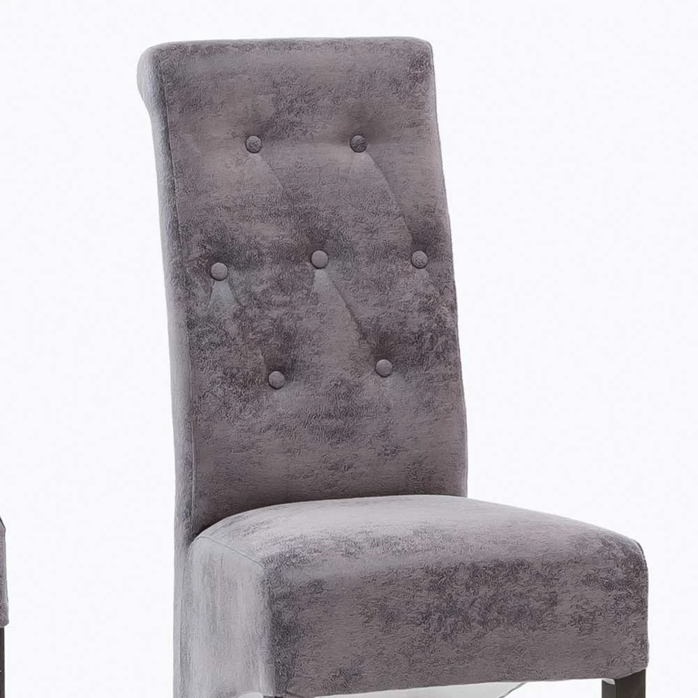 Hochlehner Dexter in Grau (2er Set) Hochlehner Dexter In Grau (2er Set) -Dariana shop hochlehner in grau mit buche massivholz fuessen