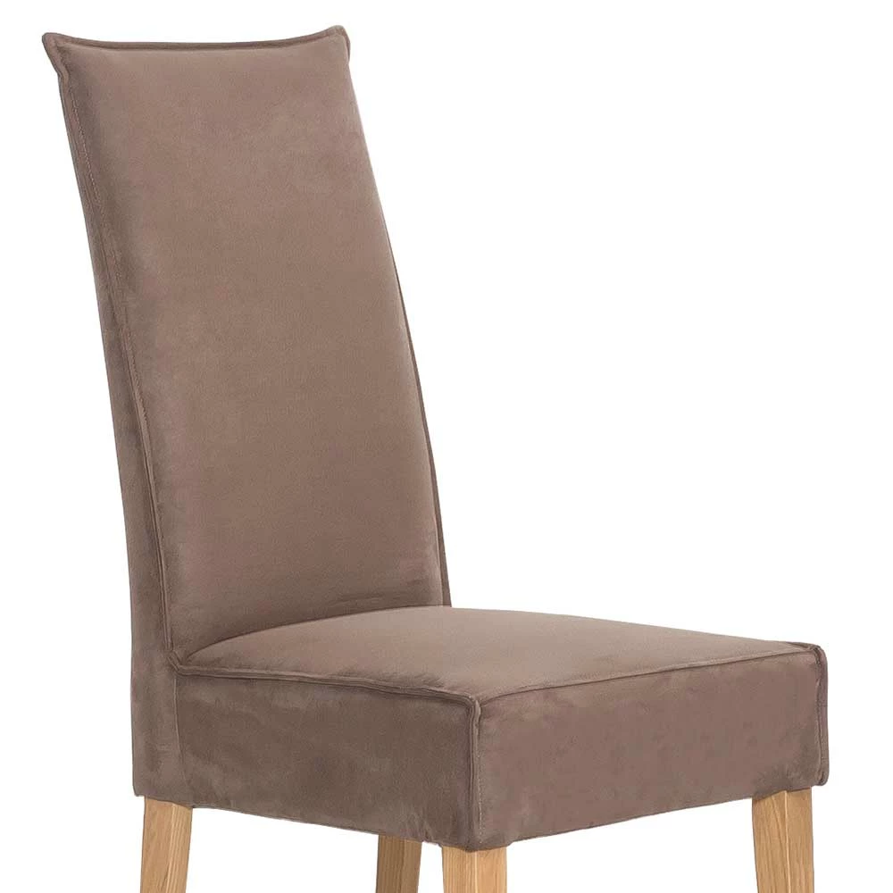 Hochlehner Polsterstuhl in Hellbraun - Ipolas (2er Set) Hochlehner Polsterstuhl In Hellbraun - Ipolas (2er Set) -Dariana shop hochlehner polsterstuhl in hellbraun kunstleder eiche massiv ipolas 05