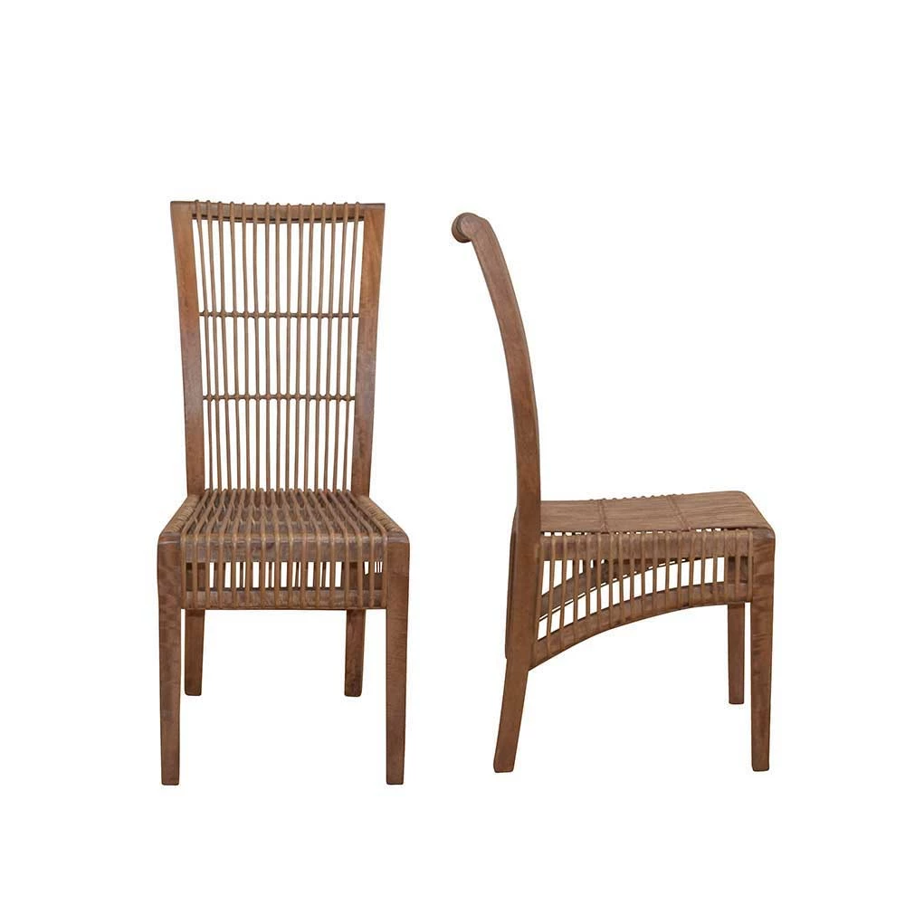 Hochlehner Rattanstuhl In Braun - Tiploma (2er Set) - Image 2