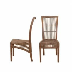 Hochlehner Rattanstuhl In Braun - Tiploma (2er Set)