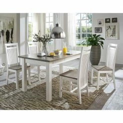 Hochlehner Ovidos In Weiß Grau (2er Set) -Dariana shop hochlehner weiss grau fichte massivholz ovidos 02