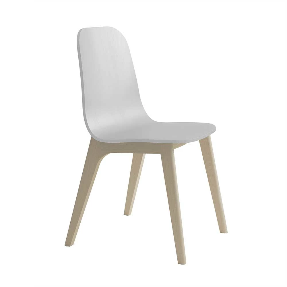 Hochwertiger Holz Stuhl In Weiß - Razmon - Image 2