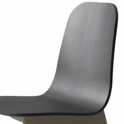 Holz Designstuhl In Schwarz & Trüffel - Loytino -Dariana shop holz designstuhl in schwarz trueffel lackiert mit buche massiv loytino 02